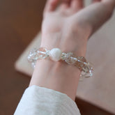 Bingyun | High Clarity Clear Quartz & Phantom Quartz Bracelet – Prosperity & Clarity